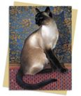 Tlačovina Phuan on a Chinese Carpet (Ivory) Greeting Card: Pack of 6 