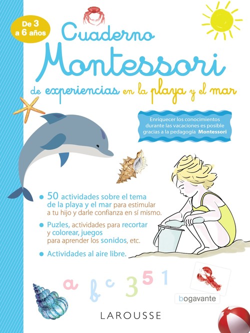 Hanganyagok Cuaderno Montessori de experiencias en la playa y el mar 