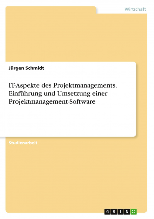 Knjiga IT-Aspekte des Projektmanagements. Einführung und Umsetzung einer Projektmanagement-Software 