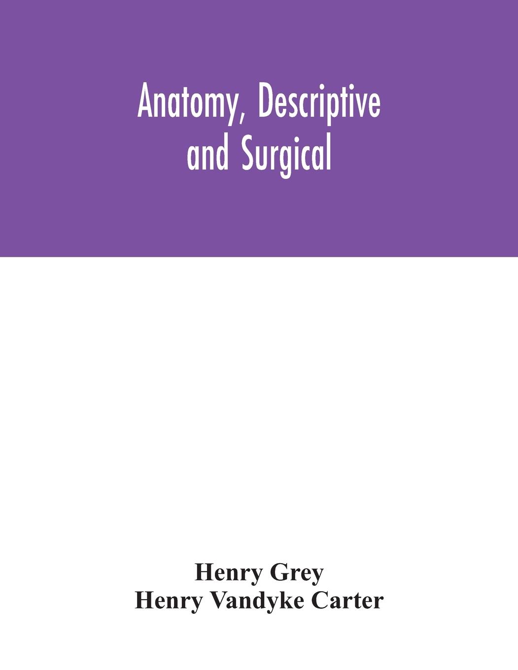 Knjiga Anatomy, Descriptive and Surgical Henry Vandyke Carter