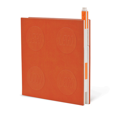 Hra/Hračka Lego 2.0 Locking Notebook with Gel Pen - Orange 