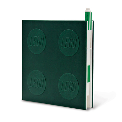 Hra/Hračka Lego 2.0 Locking Notebook with Gel Pen - Green 