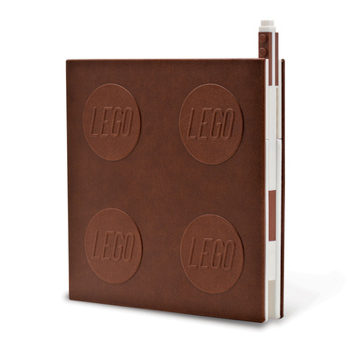 Gra/Zabawka Lego 2.0 Locking Notebook with Gel Pen - Brown 