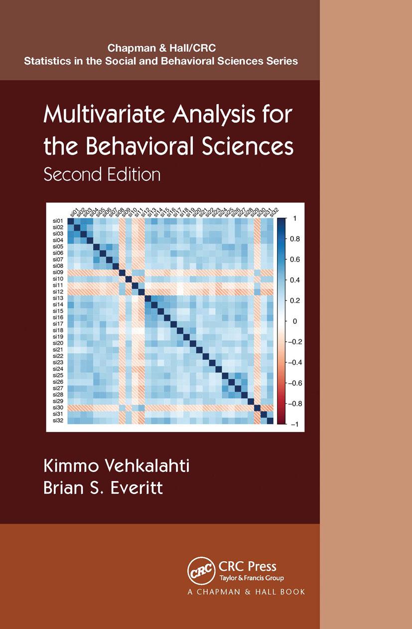 Knjiga Multivariate Analysis for the Behavioral Sciences, Second Edition Kimmo Vehkalahti