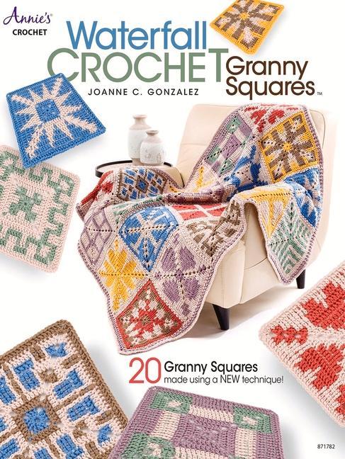 Book Waterfall Crochet Granny Squares 