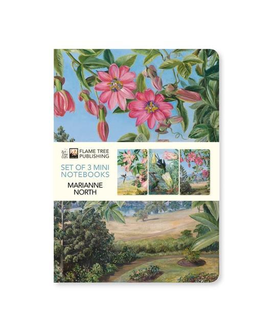 Kalendář/Diář Kew Gardens' Marianne North Set of 3 Mini Notebooks 