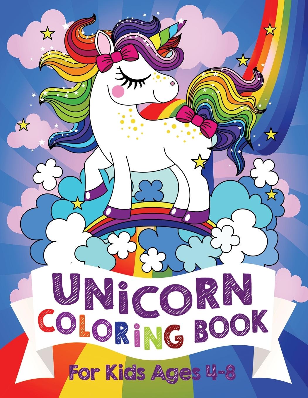 Kniha Unicorn Coloring Book For Kids Ages 4-8 (US Edition) 
