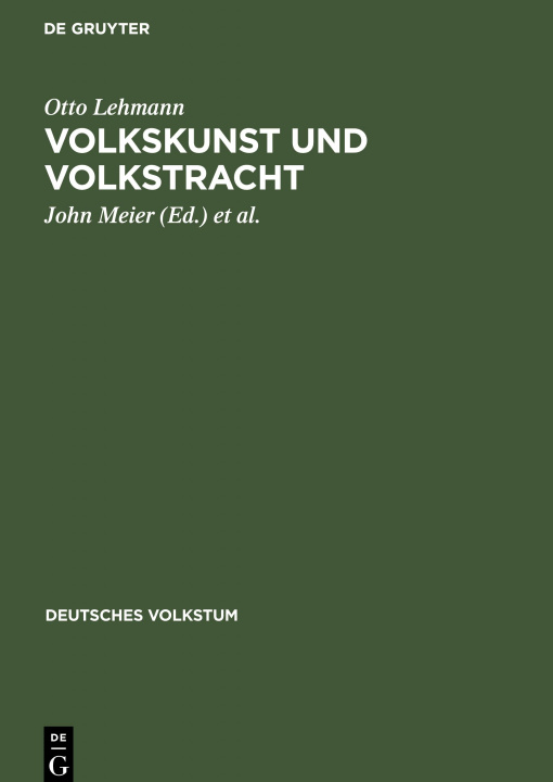 Kniha Volkskunst und Volkstracht 