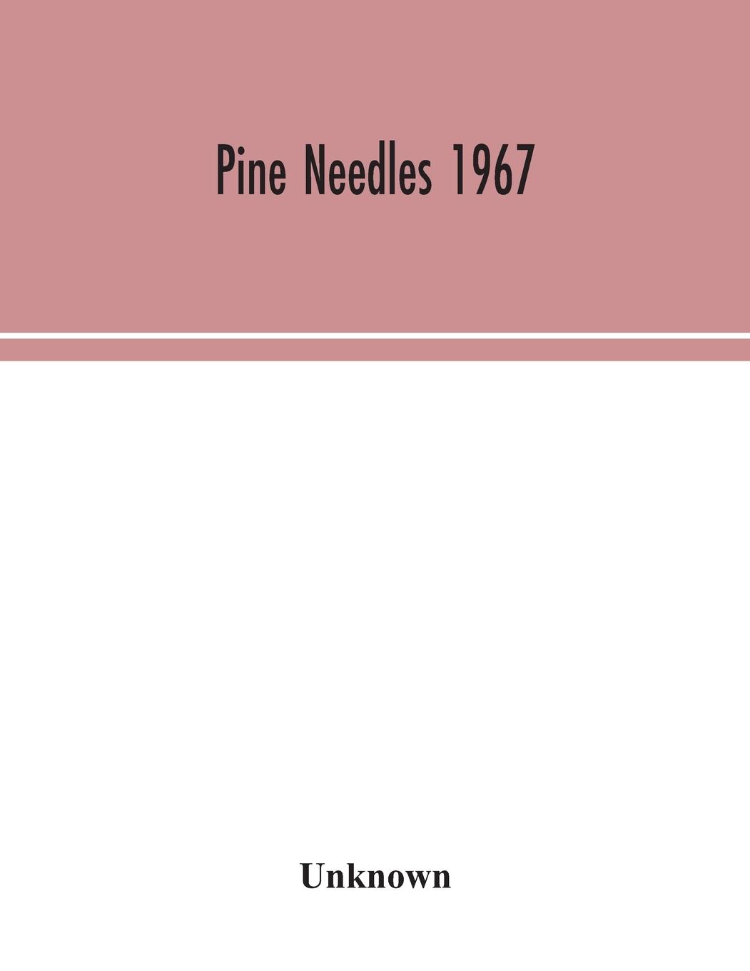 Knjiga Pine Needles 1967 