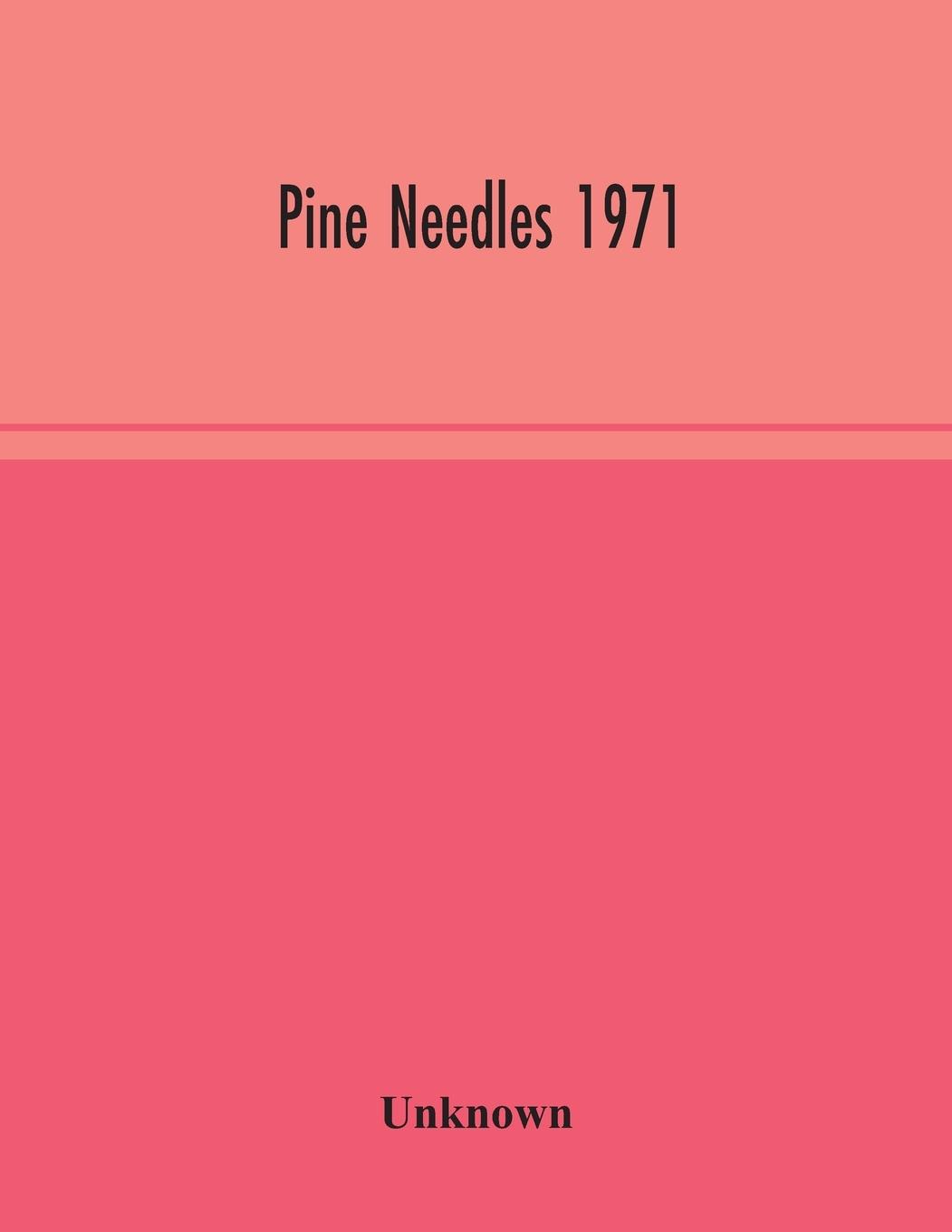 Knjiga Pine Needles 1971 