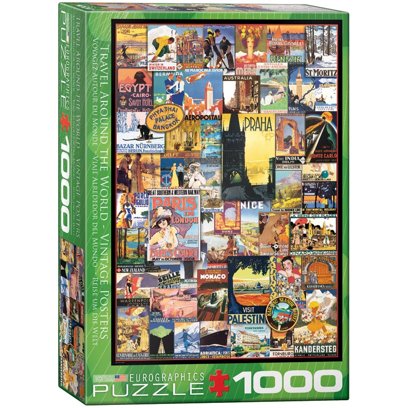 Joc / Jucărie Puzzle 1000 Travel Around the World 6000-0755 