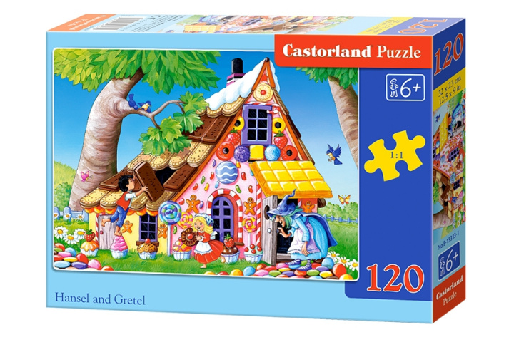 Книга Puzzle 120 Jaś i Małgosia B-13333 