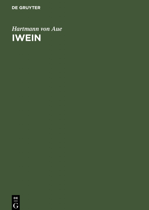 Knjiga Iwein G. F. Th Hartmann Von Aue Beneke Cramer