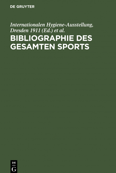 Carte Bibliographie Des Gesamten Sports Siegfried Weissbein