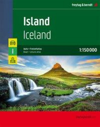 Tiskovina Iceland Road Atlas 1:150,000 scale 
