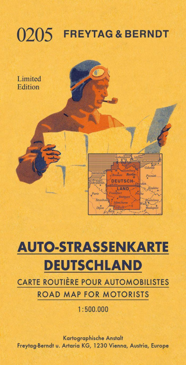 Tlačovina Deutschland, Autokarte mit Retrocover 1:500.000 