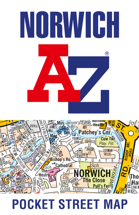 Tiskovina Norwich A-Z Pocket Street Map A-Z maps