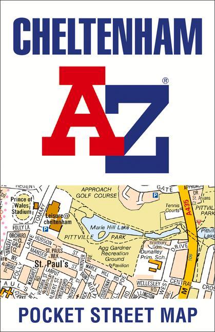 Prasa Cheltenham A-Z Pocket Street Map A-Z maps