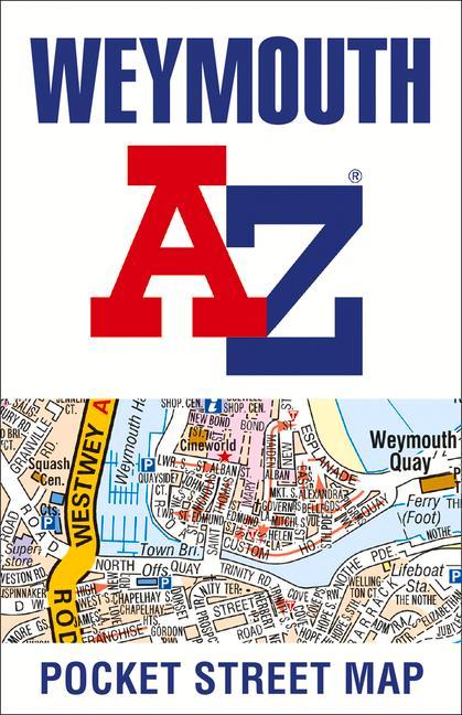 Nyomtatványok Weymouth A-Z Pocket Street Map A-Z maps