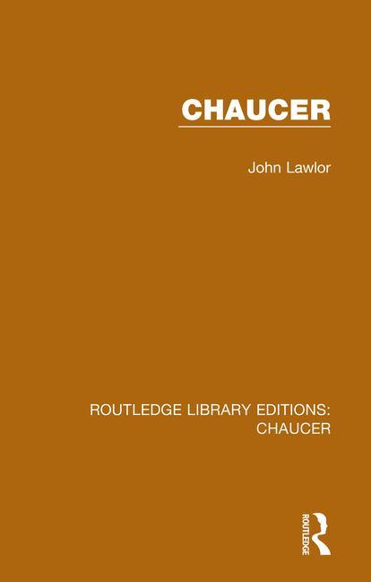 Kniha Chaucer John Lawlor