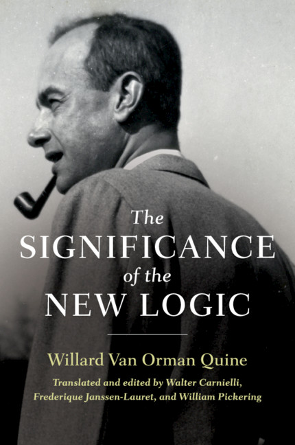 Kniha Significance of the New Logic Willard Van Orman Quine