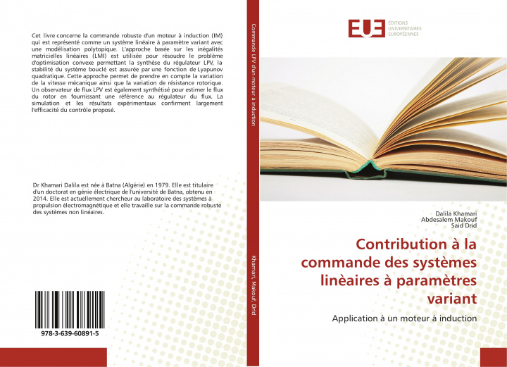 Knjiga Contribution a la commande des systemes lineaires a parametres variant DALILA KHAMARI