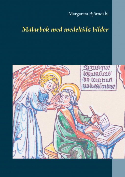 Könyv M?larbok med medeltida bilder 
