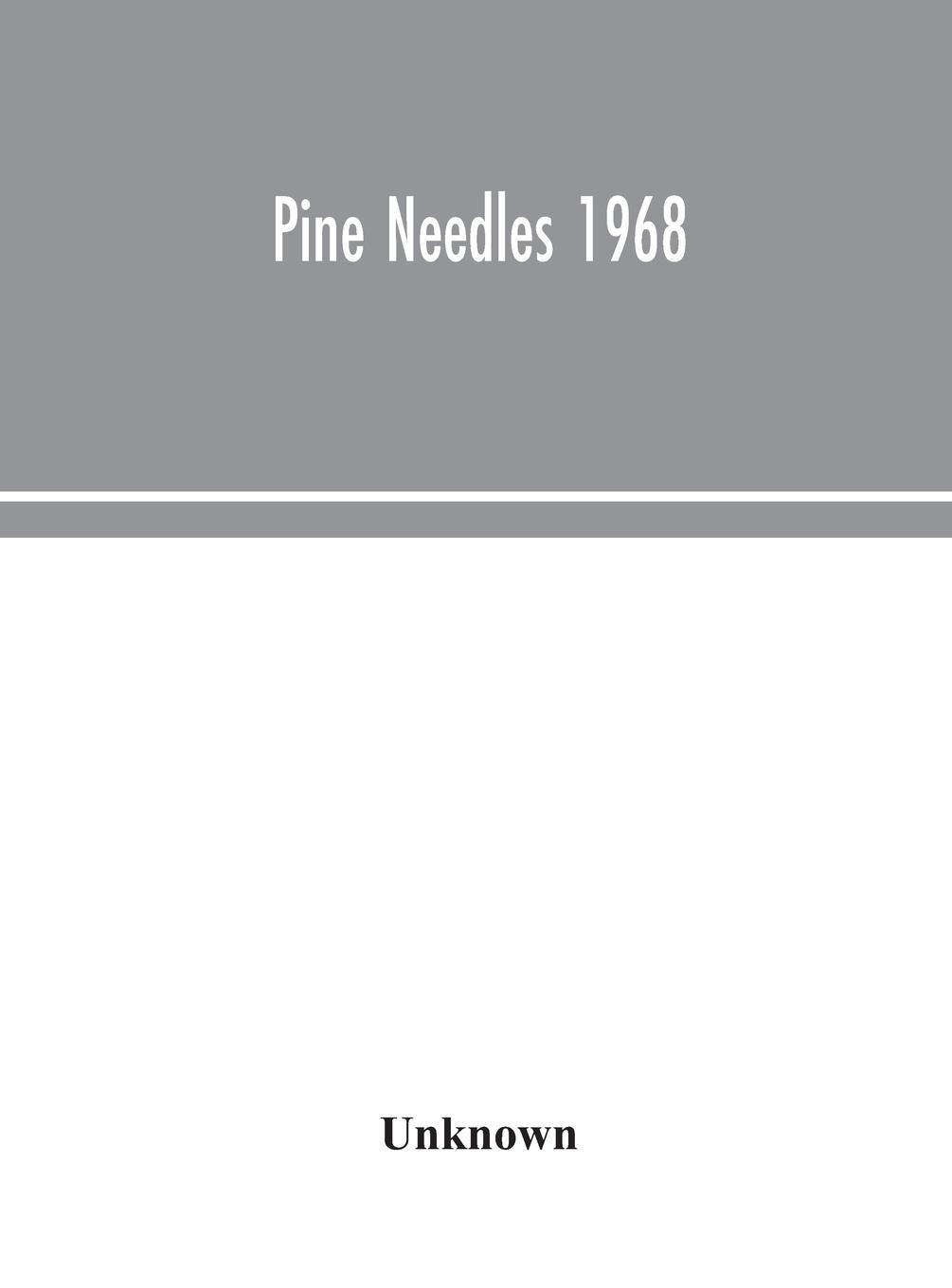 Knjiga Pine needles 1968 