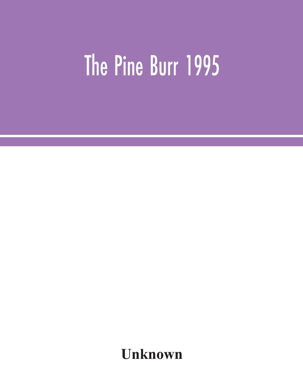 Knjiga Pine Burr 1995 
