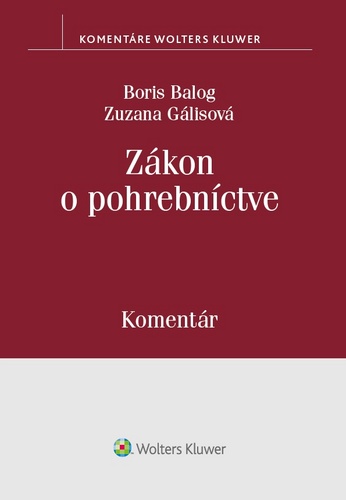 Kniha Zákon o pohrebníctve Boris Balog