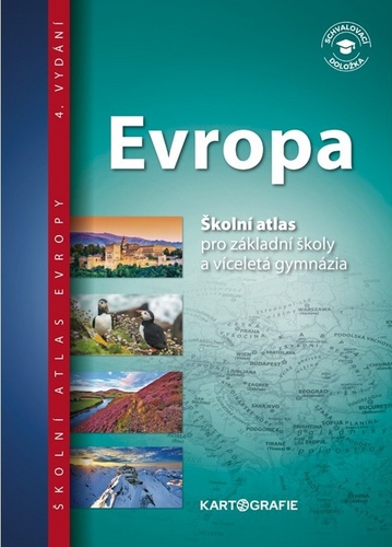Kniha Evropa školní atlas 