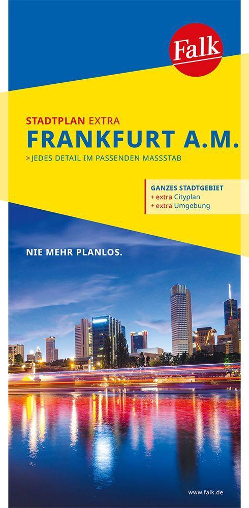 Tlačovina Falk Stadtplan Extra Frankfurt am Main 1:20.000 