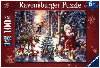 Game/Toy Ravensburger Kinderpuzzle - 12937 Waldweihnacht - Weihnachtspuzzle für Kinder ab 6 Jahren, mit 100 Teilen im XXL-Format 
