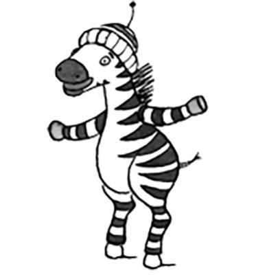 Igra/Igrača Stempel Zebra 