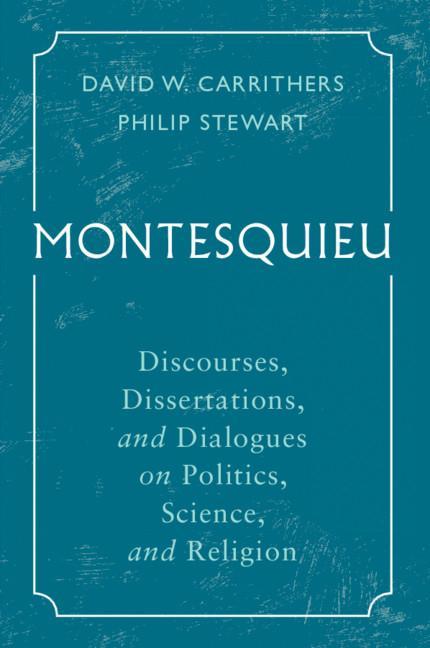 Buch Montesquieu David W. Carrithers