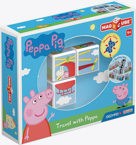 Gra/Zabawka Stavebnice Peppa Pig Magicube Travel with Peppa 