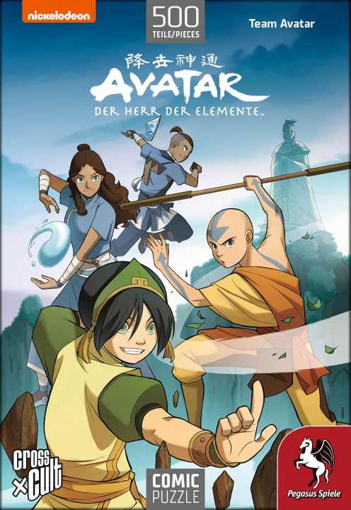 Hra/Hračka Avatar - Der Herr der Elemente (Team Avatar). Puzzle 500 Teile 