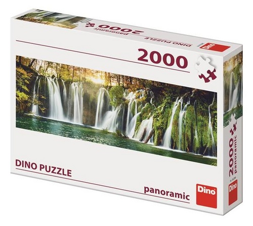 Joc / Jucărie Puzzle 2000 Plitvické vodopády panoramic 