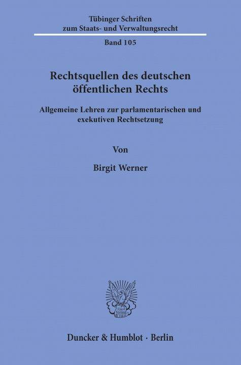 Kniha Rechtsquellen des deutschen öffentlichen Rechts. 