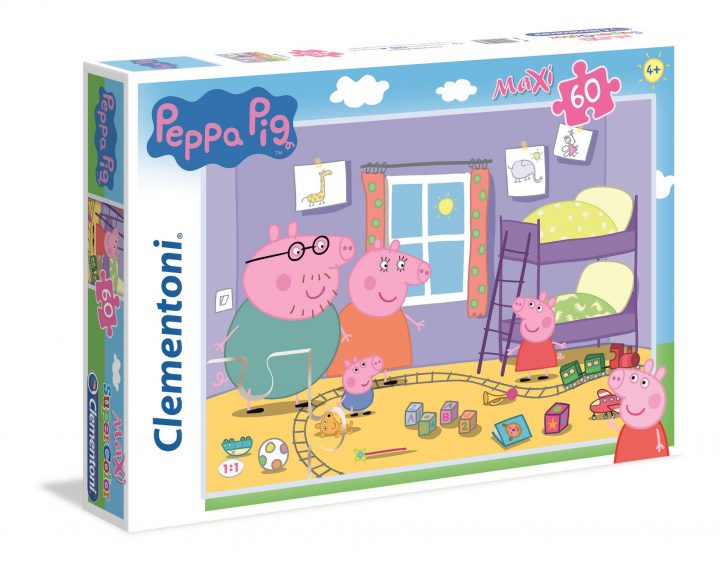 Game/Toy Clementoni Puzzle Maxi Prasátko Peppa / 60 dílků 