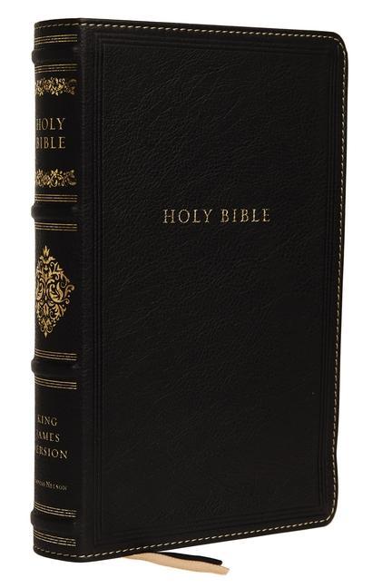 Könyv KJV, Personal Size Reference Bible, Sovereign Collection, Genuine Leather, Black, Red Letter, Thumb Indexed, Comfort Print 