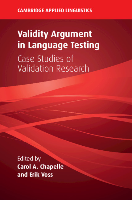 Book Validity Argument in Language Testing Carol a. Chapelle