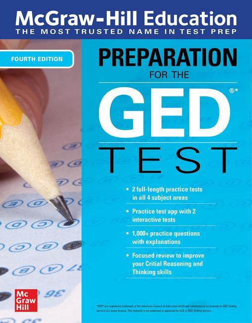 Könyv McGraw-Hill Education Preparation for the GED Test, Fourth Edition 