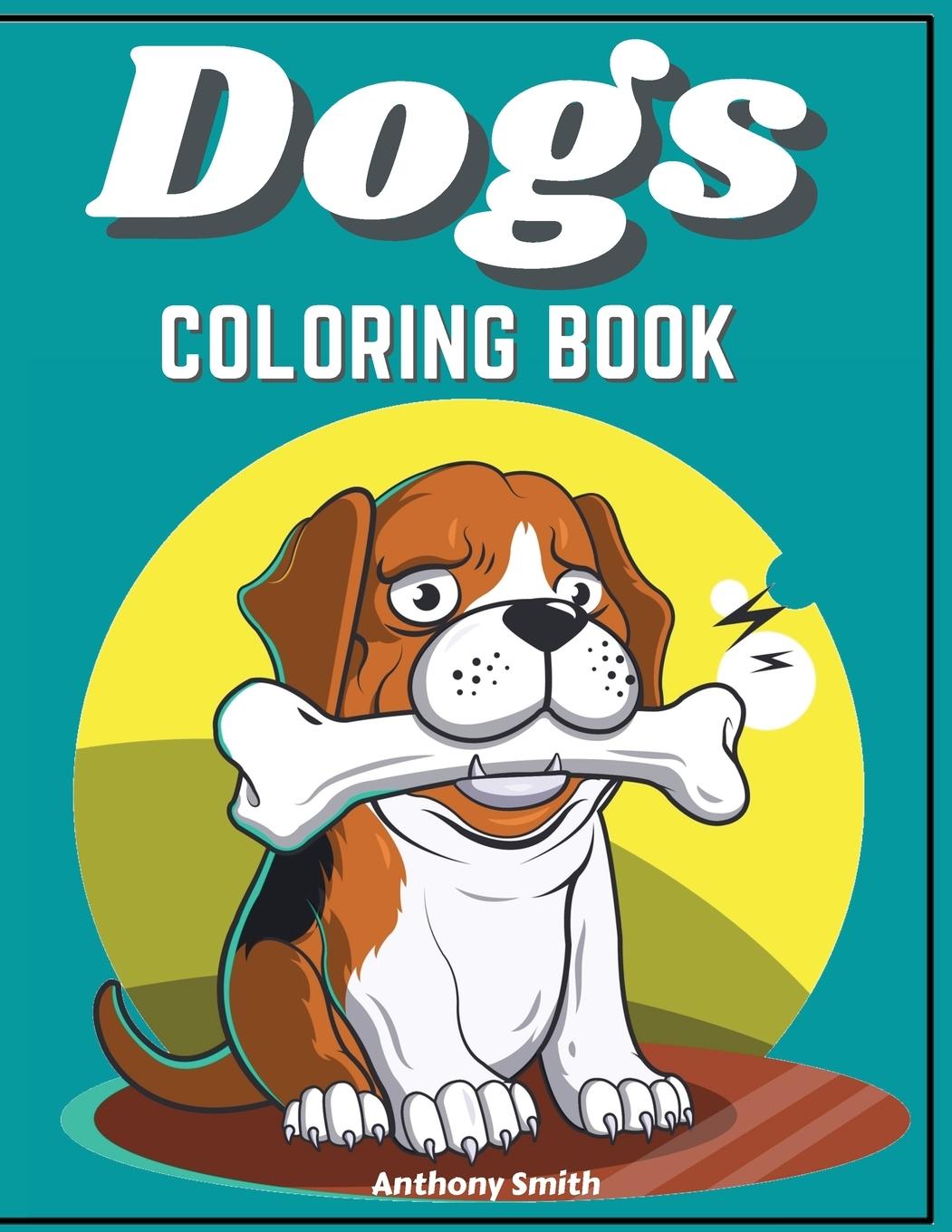 Książka Dogs & Puppies Coloring Book For Kids 