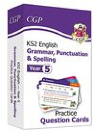 Könyv KS2 English Practice Question Cards: Grammar, Punctuation & Spelling - Year 5 CGP Books