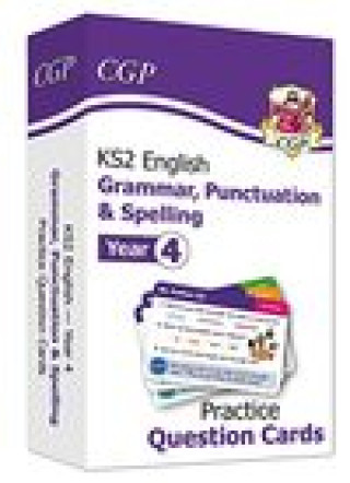 Carte KS2 English Practice Question Cards: Grammar, Punctuation & Spelling - Year 4 CGP Books