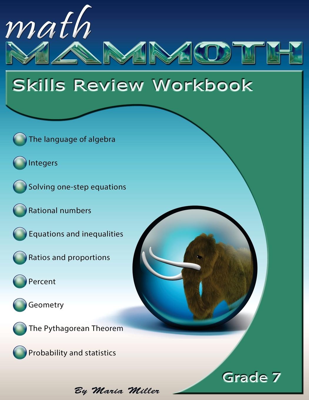 Book Math Mammoth Grade 7 Skills Review Workbook 