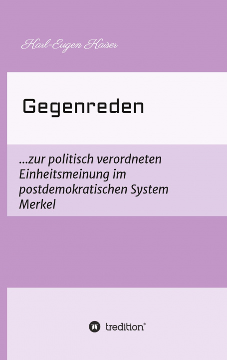 Boek Gegenreden Karl-Eugen Kaiser
