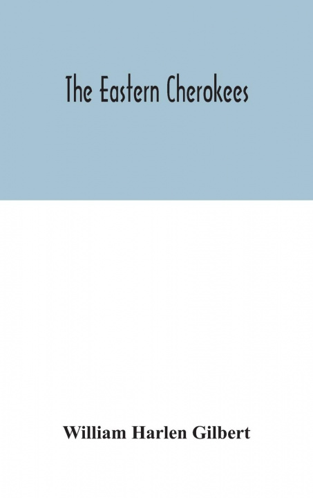 Książka eastern Cherokees 