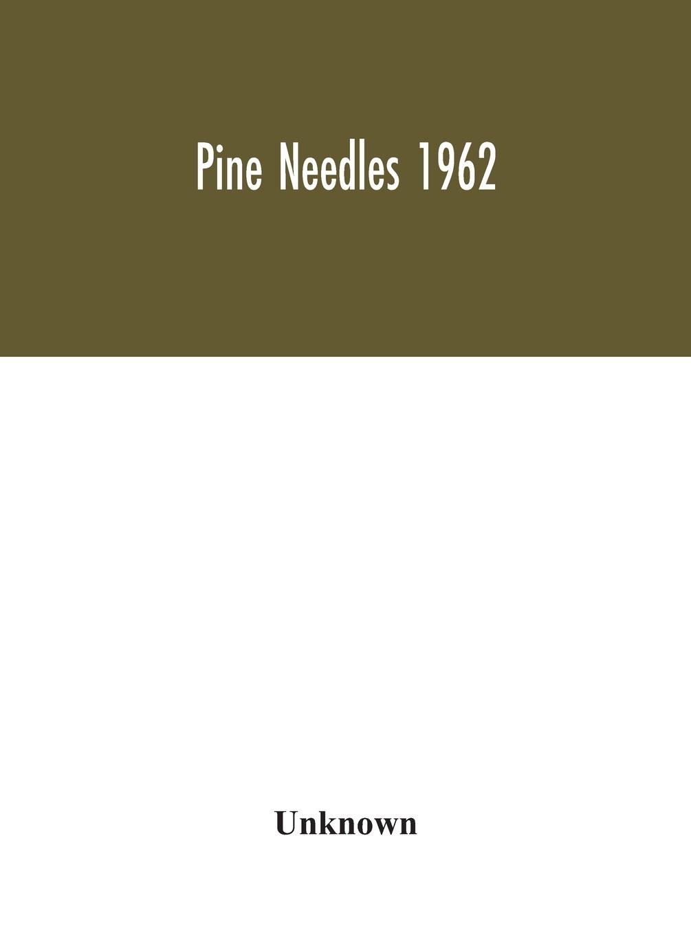 Knjiga Pine Needles 1962 